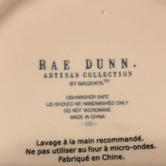 RAE DUNN CLASSIC TEA STORAGE CONTAINER/ JAR - Picture 4 of 6